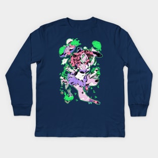 Zombie girl Kids Long Sleeve T-Shirt